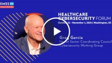 Greg Garcia at Cybersecurity Working Group_Healthacre Cybersecurity Forum 2024 Greg Garcia at Cybersecurity Working Group_Healthacre Cybersecurity Forum 2024